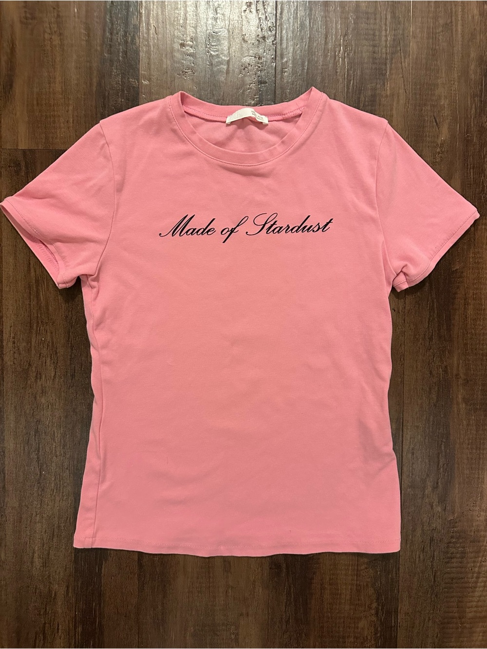Zara Made of Stardust Pink Baby Tee
